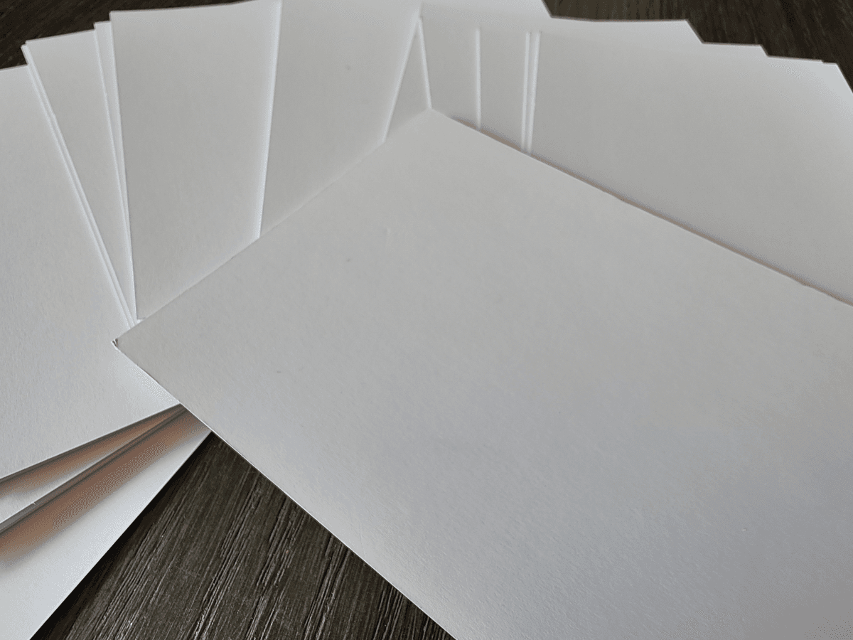 Product preview postcard stack